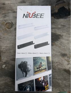 Niubee Vinyl Record Shelf Clear 6 Piece New