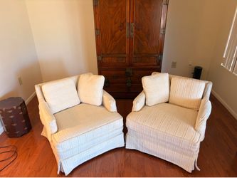 Vintage Tomlinson Swivel Lounge Chairs and Ottoman-1980s