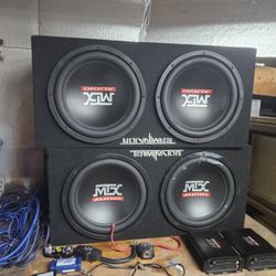 Mtx Terminator 12in Subwoofer Amp And Wires