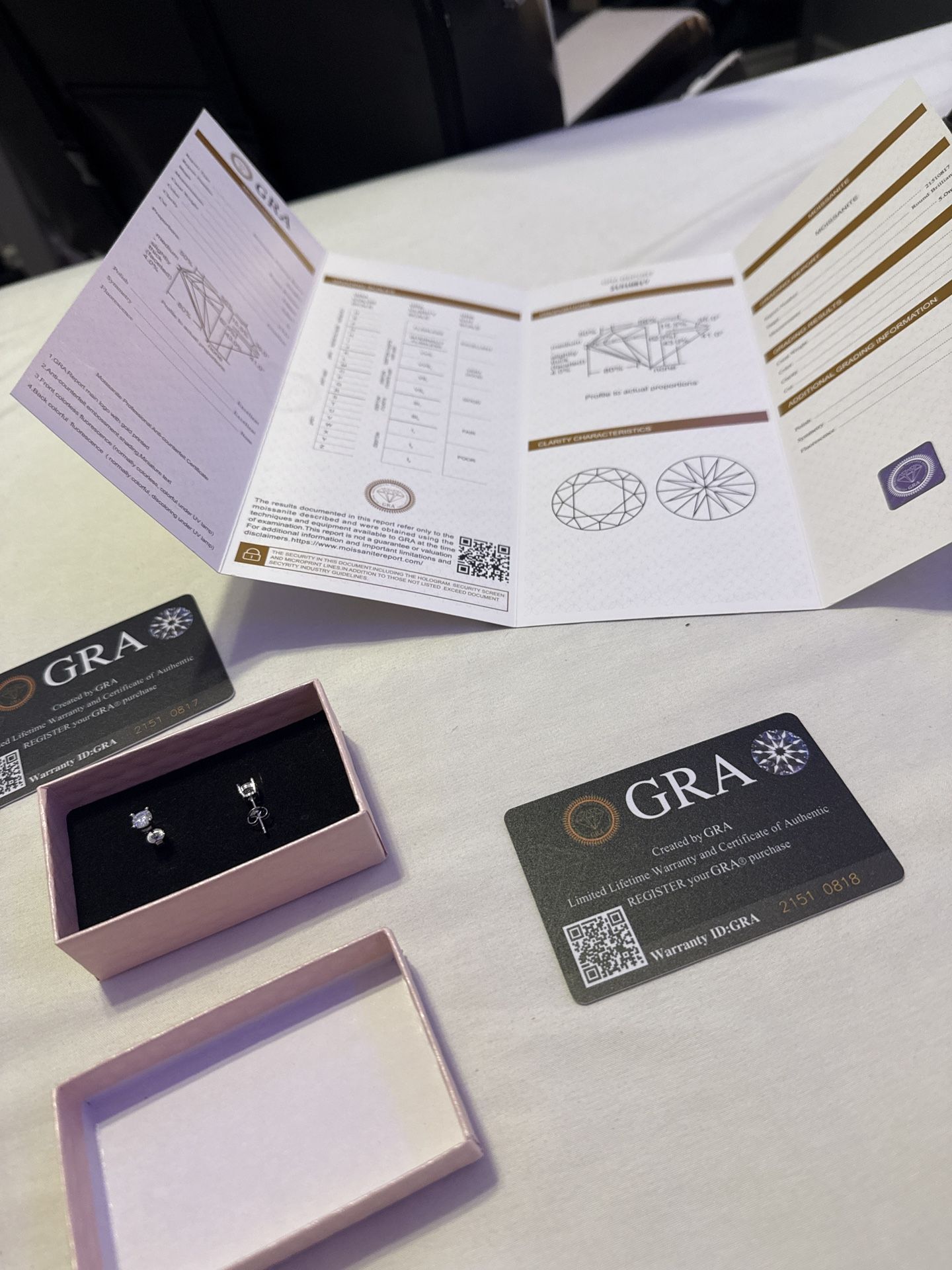 1ct Moissanite Diamond Stud Earrings | GRA Certified | Pass Tester ✅