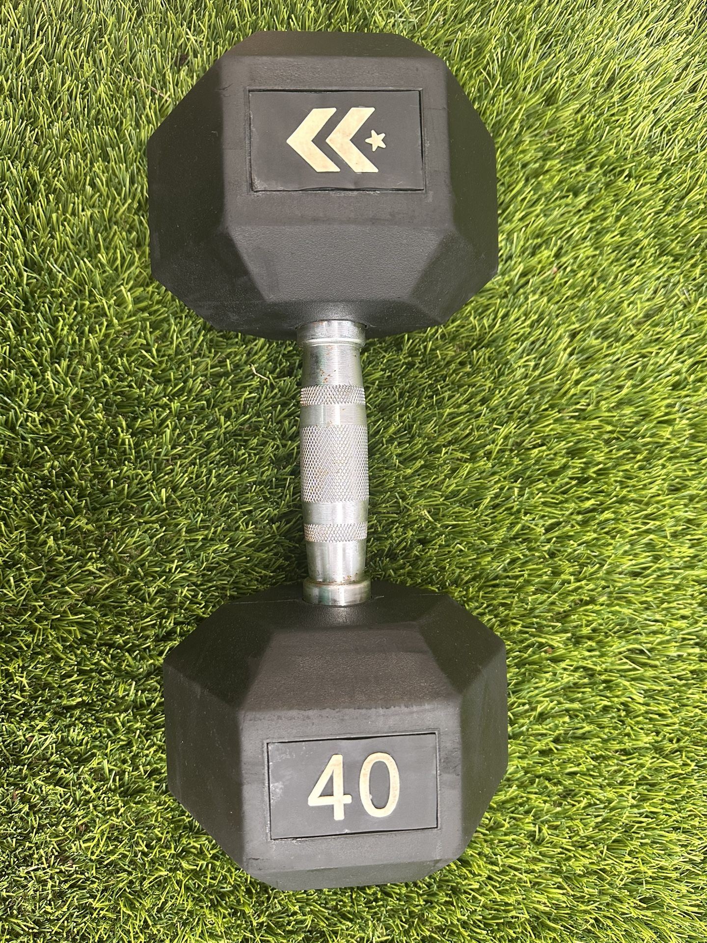 40 lb BLACK DUMBBELL