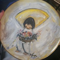 De Grazia Collector Plate " The Flower Boy " The Children Series