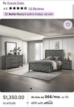 Brand new unopened bedroom set