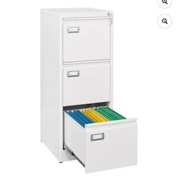 New in box STANI 3 Drawer File Cabinets with Lock, Metal Filing Cabinet for Home Office, Steel Lockable Storage Cabinets to Hanging Letter/Legal/A4,As