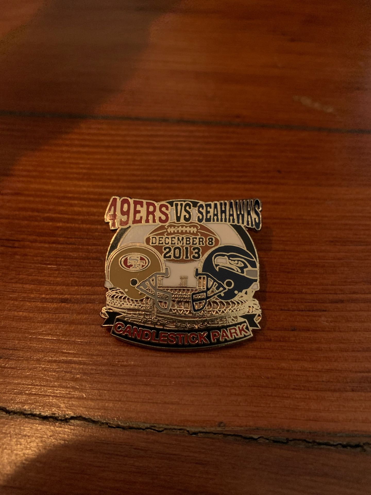 San Francisco 49ers vs Seattle Seahawks game day pin