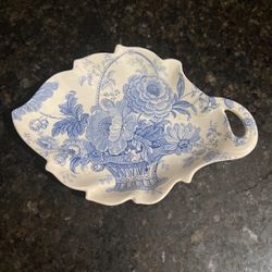 Crown Devon Blue Floral/flower Candy Dish