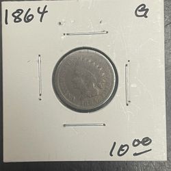 Collectible Indian Head Penny-1864