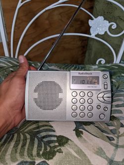 Small Portable Grey Radio