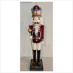 ​✨ Extra Large 33.5" Holiday King Nutcracker with Jeweled Accents