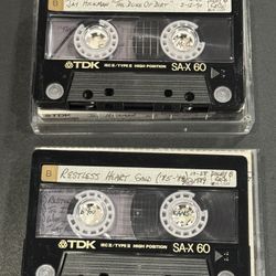 Lot of 2 TDK SA-X 60 High Position Type Il Used Cassette.
