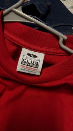 pro club shirt xl color red