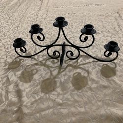 Partylite Hearthside Pillar Stand, Metal Candle Stick Holder, 