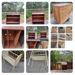 Double Deep Wooden Bookshelf 