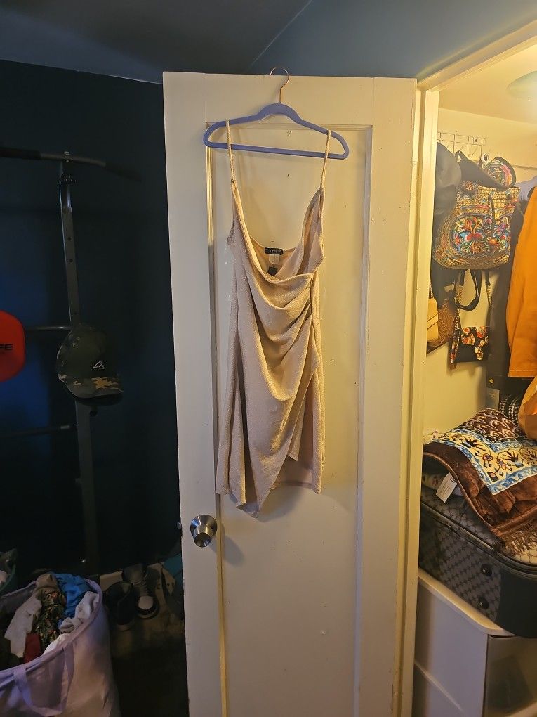 Maxi L Size Glitter Elegant Dress