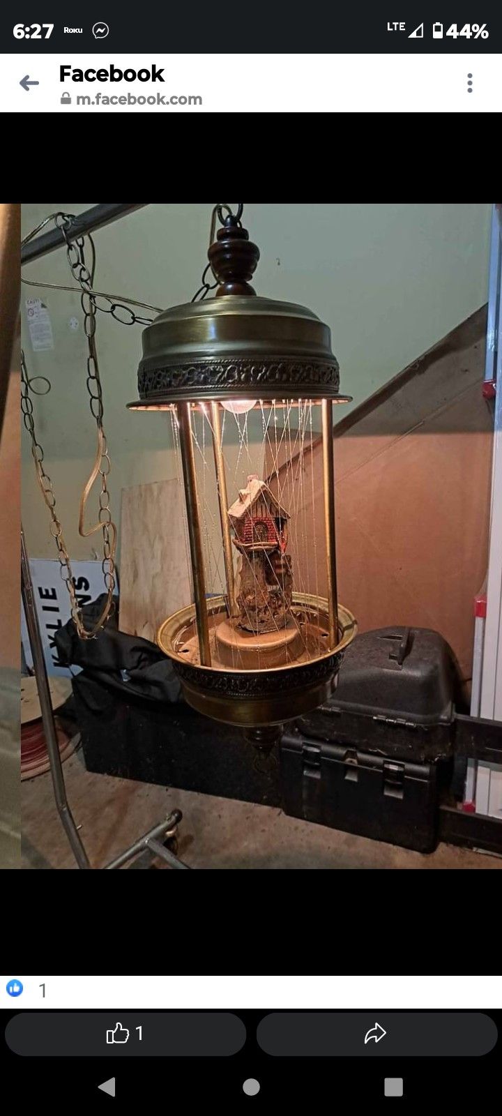 Vintage Oil Rain Lamp From The 1970's In Great Condition