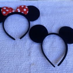 Minnie Mouse Ears Headbands 2 Pcs 
