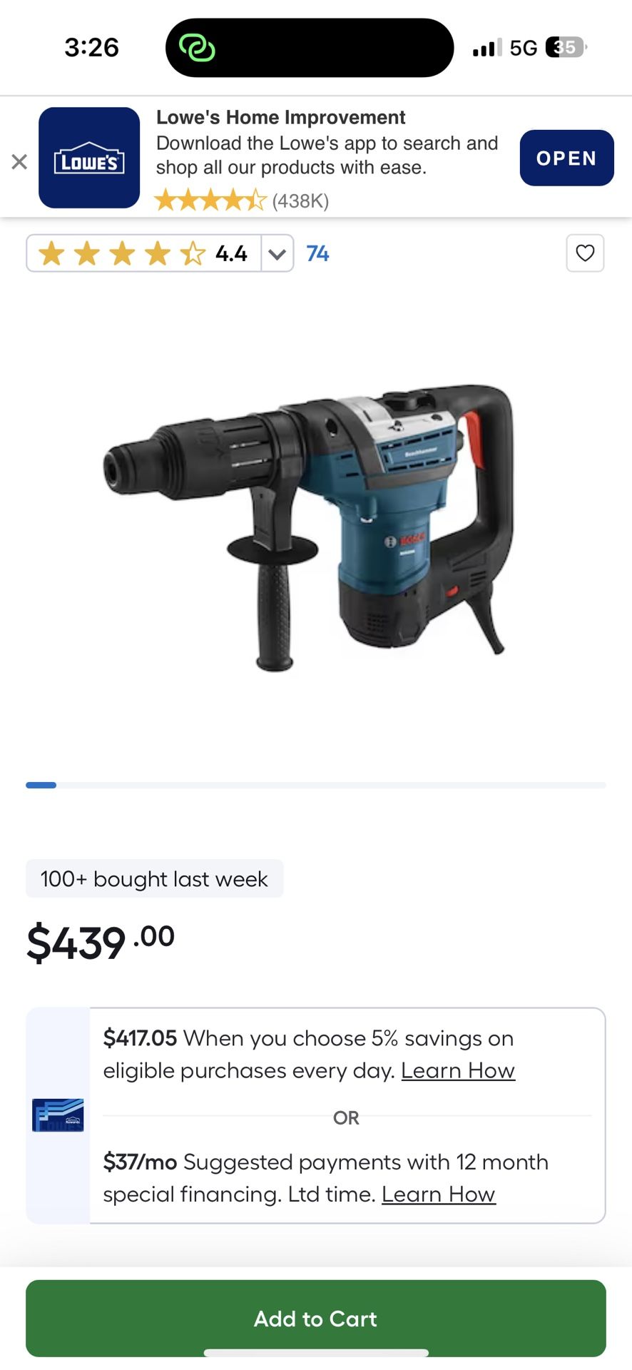 bosch RH540M Hammer Drill
