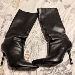 Zara leather boots 