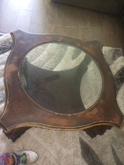 38 in x 38 in coffee table