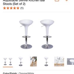 X6 Bar Stools Futuristic look hydraulics go up and down