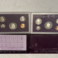1990 Mint Proof Set 1985 Mint Proof Set 