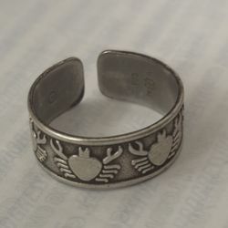 Crab Zodiac Ring 25.00 Sterling Silver