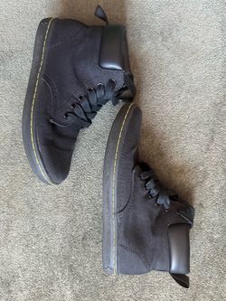 Dr Martens Maelly Womens Black Canvas Boots size 7