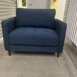 Large Navy Blue Accent Chair 