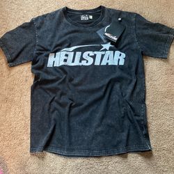 Black Washed Hellstar Tee Men’s Medium 