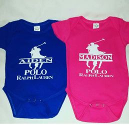 Polo inspired baby onesies 12-18 months