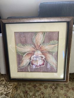 Flower Art Print Large Size Frame