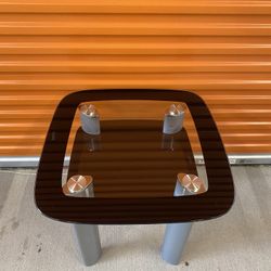 Glass Side Table