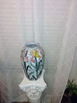 Handmade stained Glass vase