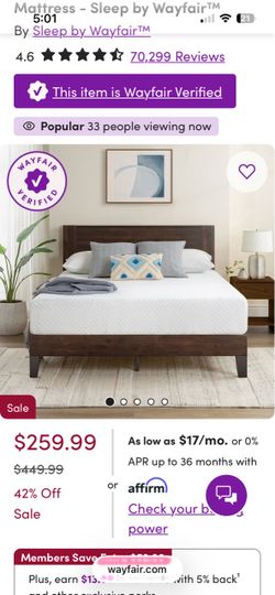 Sleep by Wayfair Mattress queen size