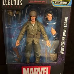 🇺🇸 Marvel Legends WWII Logan Wolverine Figure (Executioner BAF) ⚔️