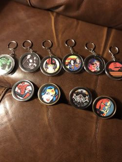 Key chains and magnets