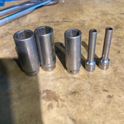 Matco 1/4” Drive 6 Point Deep Sockets