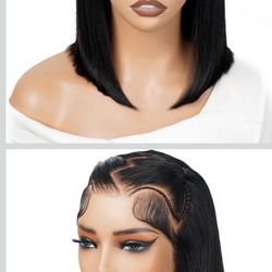 Pre Styled Human Hair Wig 