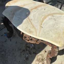 $20 Marble Table. Very Nice. Needs Some Tlc. 