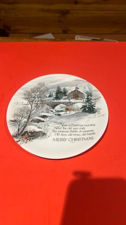 Merry Christmas Decorative Collector Plate