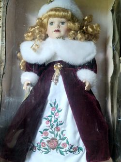 The Brass Key Camellia Garden Collection Genuine Porcelain Doll