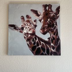 Giraffe Painting On Canvas 