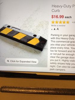 PAIR HEAVY DUTY PARKING CURB