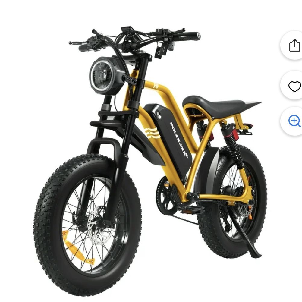 POLEEJIEK F6 Adult E-Bike, 1500W Brushless Motor, Up to 100-Mile Assisted Range, 48V 20AH Electric Mountain Bike, UL2849 Certified