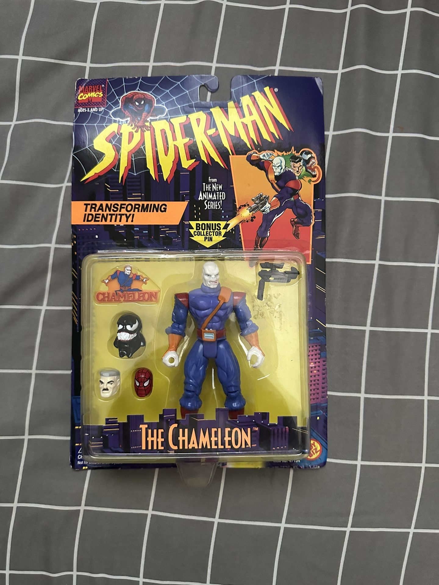 SPIDER-MAN THE ANIMATED SERIES ACTION FIGURE CHAMELEON MOC