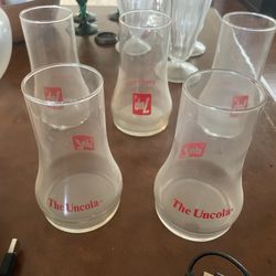 Vintage 7up Uncola Glass Cups 