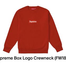 SUPREME BOX LOGO CREWNECK SIZE LARGE