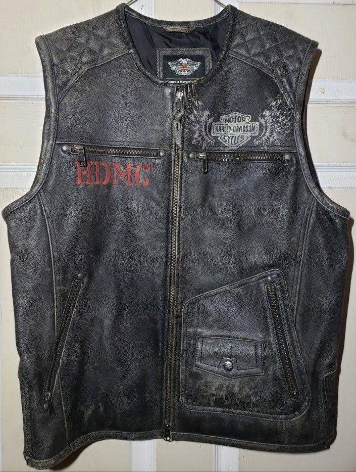 Harley Davidson Leather vest Size L