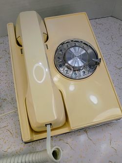 Mid Century Vintage Retro Western Electric Rotary Phone Telephone Space Age Cold War Era