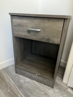 2 Grey Matching Nightstands, Brand New